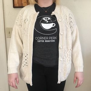 Vintage Oversized Chunky Knit Cardigan